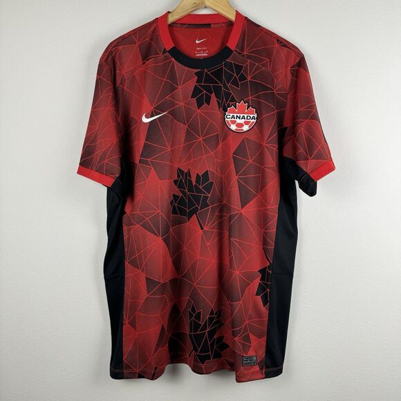 Nike Canada National Team Dri-Fit Home Replica Soccer Jersey Men's 2XL P35190 - Picture 1 of 9